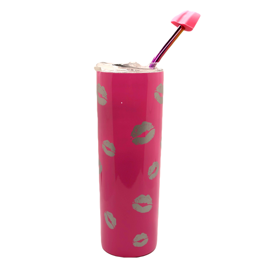  LipSip. Sip from a straw without pursing your lips to help  prevent lip lines & wrinkles. Includes detachable LipSip, reusable silicone  straw & cleaner. BPA-free dishwasher safe Ecofriendly (Red) : Home