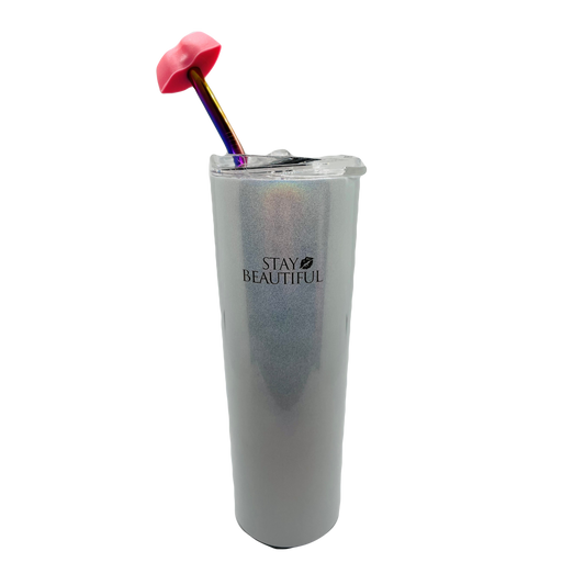 Anti Lip Wrinkle Straw Reusable Glass Drinking Straw Tiktok Anti-Aging Straw  Flute Style Design for Engaging Lips Horizontally